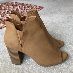 Madden Girl open toe bootie.